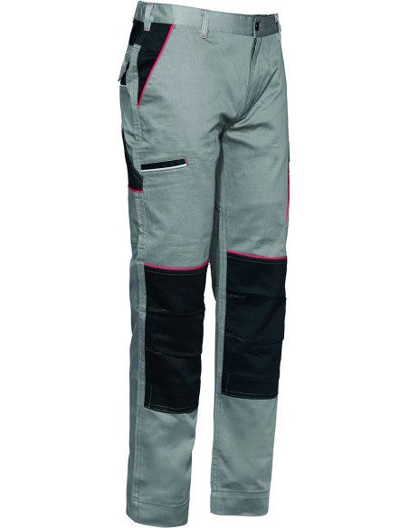 Pantalon stretch boom gris 9030b talla xl de issaline