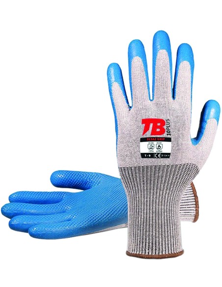 Guante latex 313az grip talla 09 azul de tomas bodero caja de
