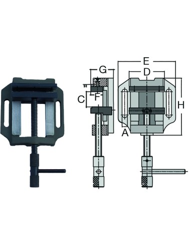 Mordaza prismatica ftx-150n-mt 150x135mm de fortex