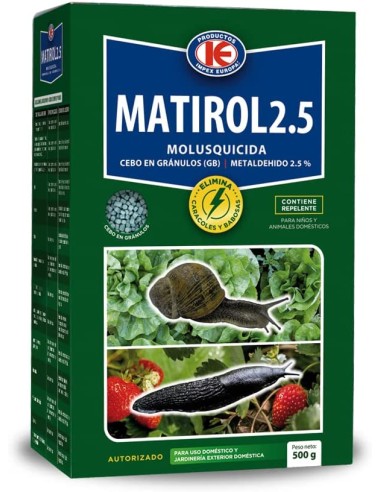 Anticaracoles matirol2.5 500gr de impex caja de 36 unidades