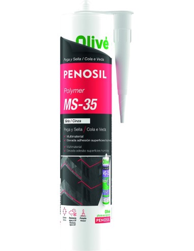 Polimero pega y sella ms-35 300ml blanco de penosil caja de 12