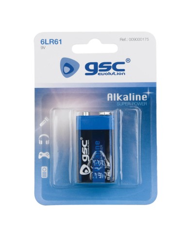 Pila alkalina gsc evolution 6lr61 9v bl(1) de unifersa caja de 12 unidades