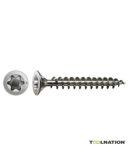 Tornillo spaxs inox cabeza plana torx 4,5 21x045 de spax caja