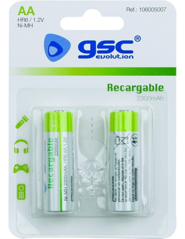 Pila recargable gschr06 (aa)2300mah b(2) de unifersa caja de 10