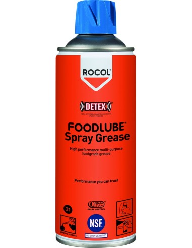 Grasa foodlube spray 400ml 15030 de rocol caja de 12 unidades