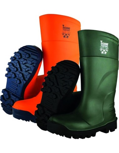 Bota thermo s5 pu -50º talla 39 verde/negro de techno boots