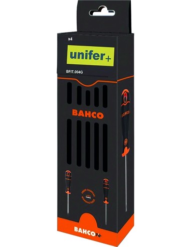 Juego destornillador bahcofit bfit004g 4pz de unifer+