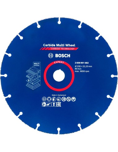 Disco multiwheel expert x-lock 230x22,23 de bosch construccion