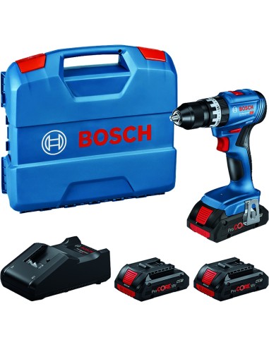 Taladro percutor gsb18v-45 18v 3b 4ah+l-case de bosch