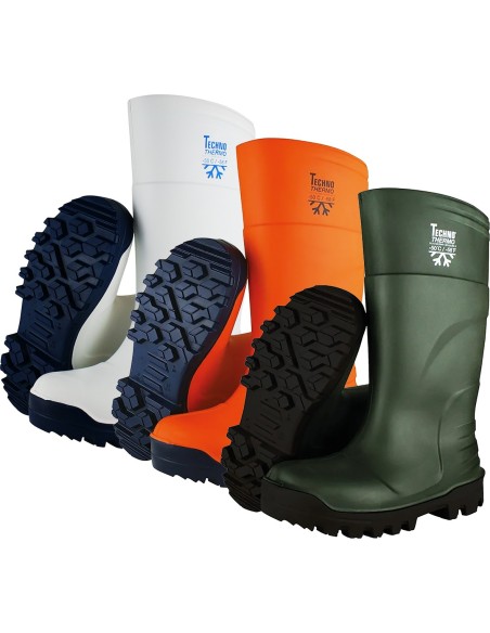 Bota thermo s5 pu -50º talla 44 blanco/azul de techno boots