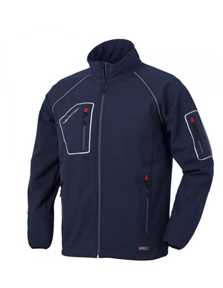 Cazadora softshell just azul 4515nb talla s de issaline