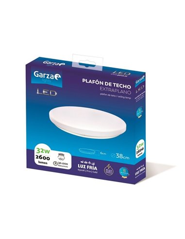 Plafon led circ ø330 24w 1900lm 4000k de garza