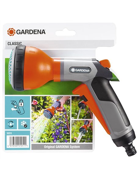 Pistola plastico regulable 18313-26 gr de gardena caja de 15 unidades