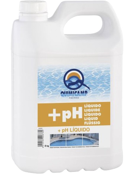 Incrementador ph liquido 6 kg 205606 de quimicamp caja de 4