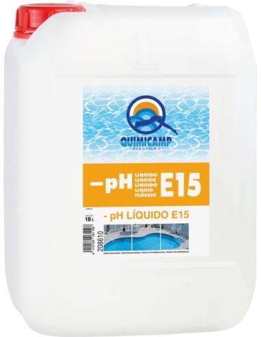 Reductor ph liquido 5 litros "e" 15 208605 de quimicamp caja de