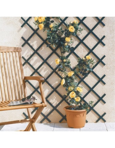 Celosia exterior pvc trelliflex 1x2m verde de catral