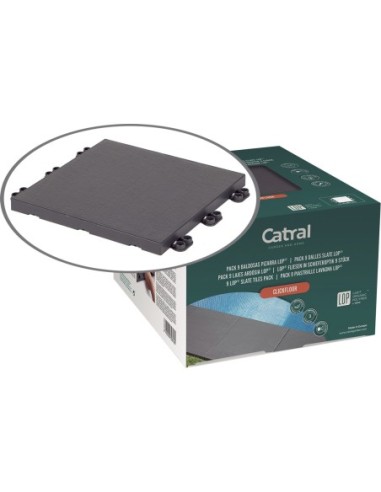 Baldosa clickfloor 30x30cm antracita de catral...