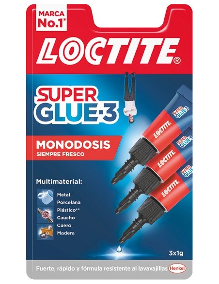 Pegamento s.glue3 trio12 2640065 de loctite caja de 12 unidades