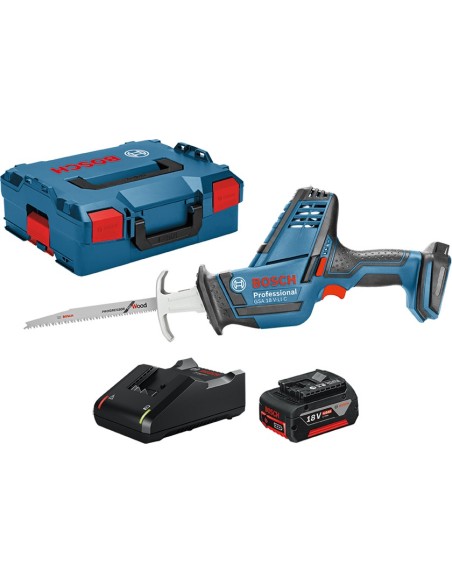 Conjunto sierra gsa18v-li+l-boxx+1b 4ah+cargador de bosch construccion / industria