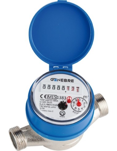 Contador agua qn-1,5f 6110c 05 c/racores de...