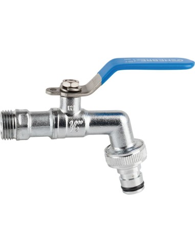 Grifo curvo 3060-1/2"x3/4" p.inox c.rapi de...