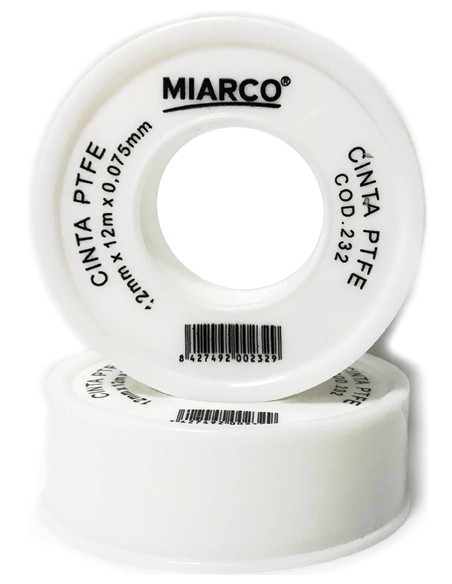 Teflon crudo 12mmx12mx0,075mm de miarco caja de 10 unidades