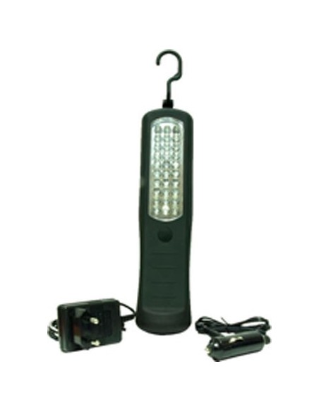Lampara taller 30leds salki 12v/220v batería de salki