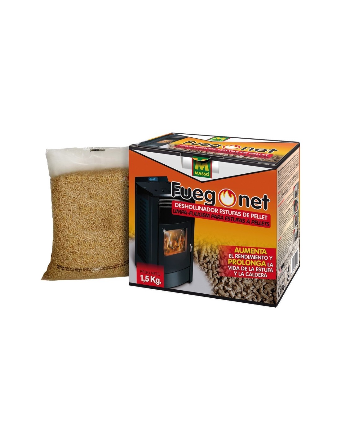 ▷ Deshollinador pellets 231296-1,5kg de fuego net ®