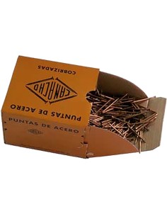 Puntas acero cobreado cabeza perdida 1,5x25 c-0500gr de camacho