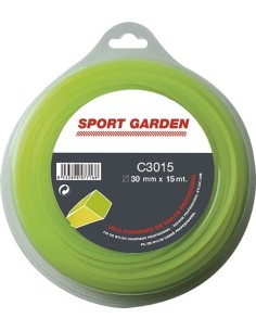 Hilo nylon cuadrado c3015/npm30015q/a 3mmx15m de sport garden