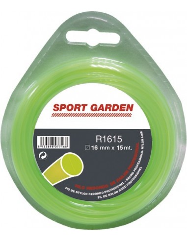 Hilo nylon redondo r2415-2,4mmx15m de sport garden