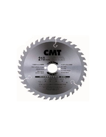Disco sierra md 216x2,8x30 z64 aluminio de c.m.t.