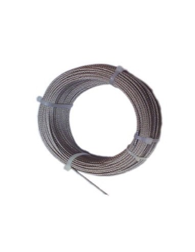 Cable acero inoxidable con d 02/7x07 + 0 de cables y eslingas