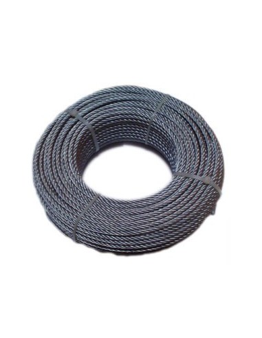 Cable galvanizado 10/6x19 + 1 de cables y eslingas caja de 100