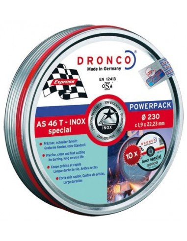Disco dronco as46tinoxidable 230x1,90x22,2 pack de dronco