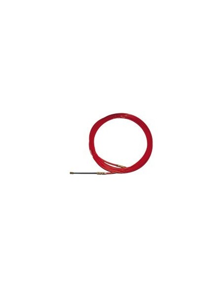 Cinta pasa-hilo acero/nylon 4mm-10m roja de atm