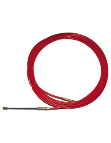 Cinta pasa-hilo acero/nylon 4mm-25m roja de atm