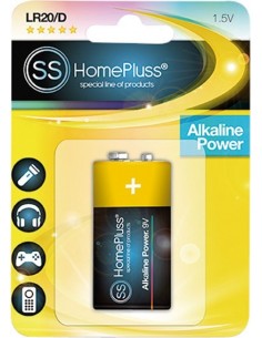 Pila alkalina homepluss 6lr61 9v bl(1) de marca caja de 12