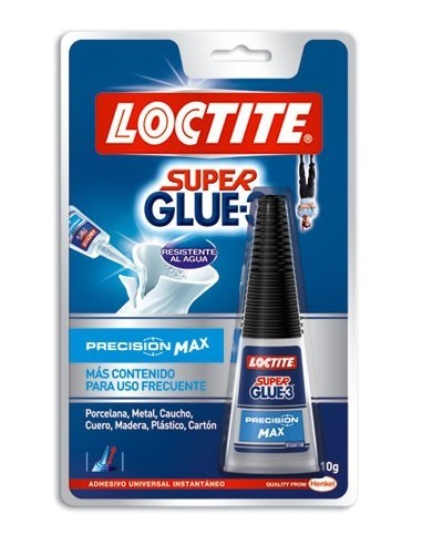 Pegamento super glue 3 10gr. 2056072 de loctite caja de 12
