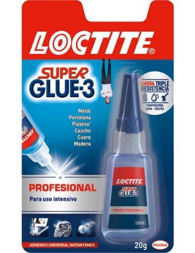 Pegamento super glue 3 20gr. 1579519/2055487 de loctite caja de