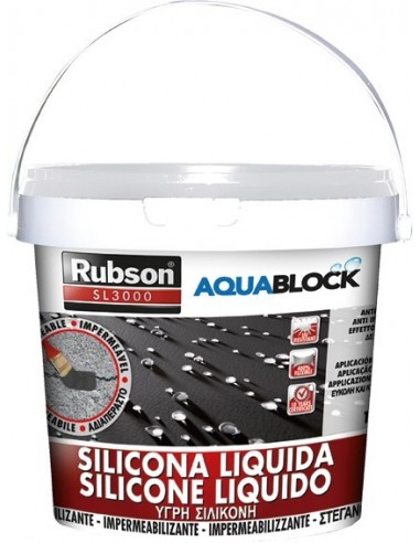 Silicona liquida sl3000 1139781-5kg gris de rubson