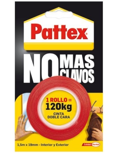 Pattex no + clavos 12cinta doble cara1403701 de pattex