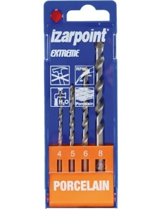 Juego brocas 1482/31004 porce.4pz 4-5-6-8 de izar