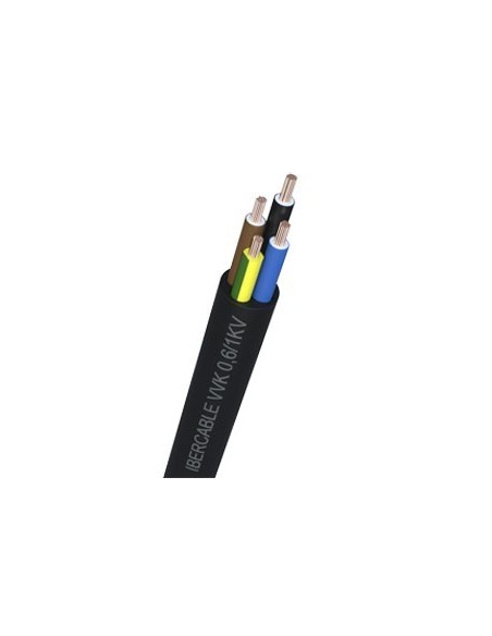 Manguera goma negra 3x1 de ibercable caja de 100 unidades