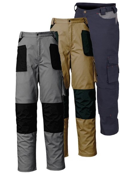 Pantalon stretch beige/negro 8730c t-xxl de starter