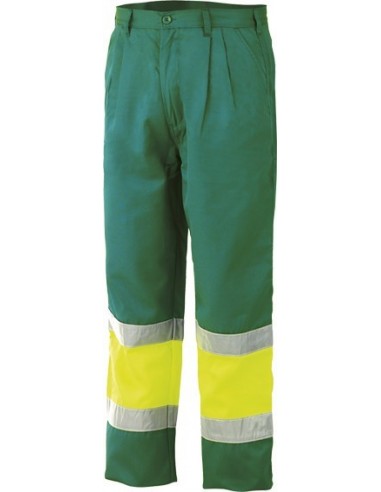 Pantalon alta visibilidad verde/amarillo 8539av t-xxl de starter
