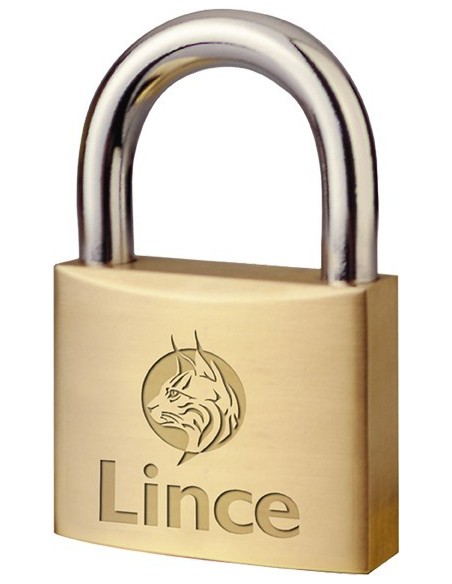 Candado laton 300/40 arco normal de lince caja de 12 unidades