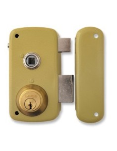 Cerradura 5056-b/70d hierro esmaltado de lince