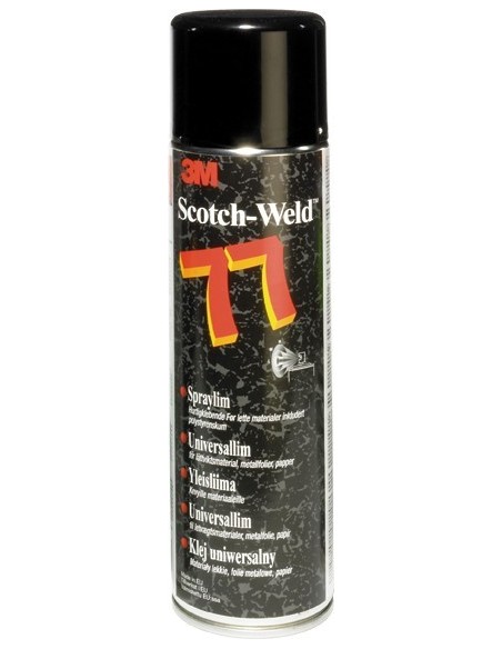 Adhesivo contacto s77 500ml spray de 3m caja de 12 unidades