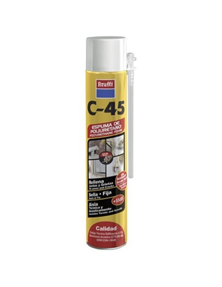 Espuma poliuretano 750ml manual 50105 de krafft caja de 12